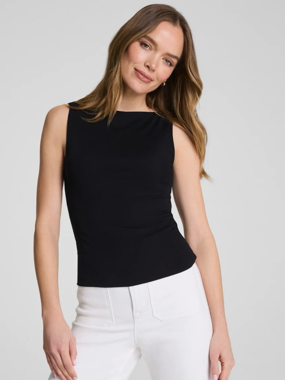 SPANX Jersey High Neck Tank -Small NWT